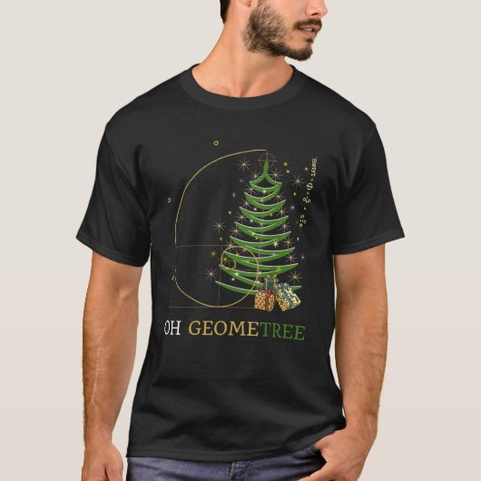 Oh Geometree Geometree funny math Fibonacci Christ T-Shirt (Vorderseite)
