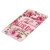 Oh Geschmack und sehen, dass der Herr ist gut Psal Magnet (Linke Seite)