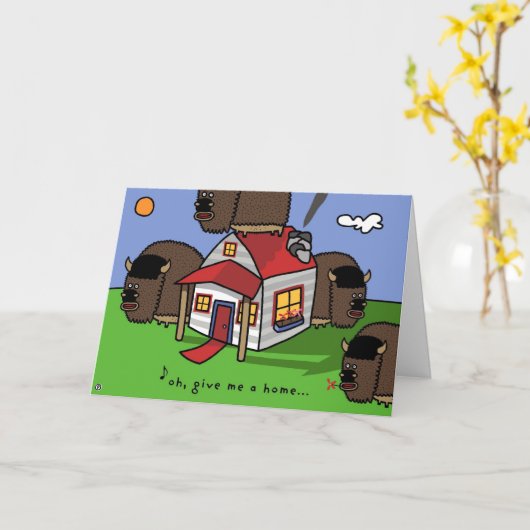 Oh, gib mir eine Zuhause... Karte (Gelbe Blume)