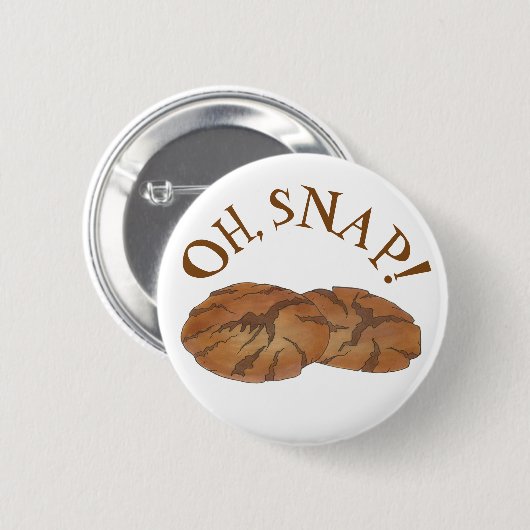 Oh (Ginger) Snap Amish PA Niederländische Gingerna Button (Vorne & Hinten)