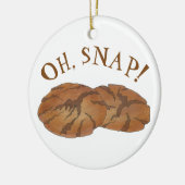 Oh (Ginger) Snap Amish PA Niederländische Gingerna Keramik Ornament (Links)