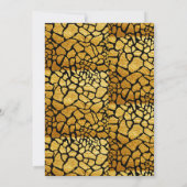 oh giraffi safari Babydusche Einladung (Rückseite)