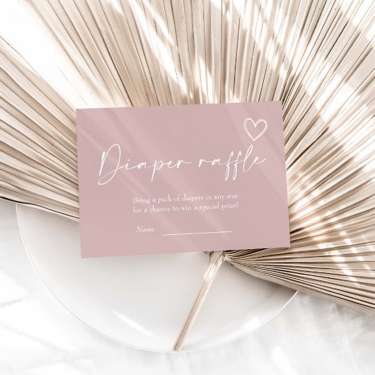 Oh Girl Baby Duwer Windel Raffle Begleitkarte