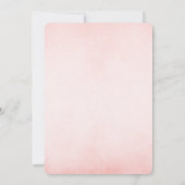Oh Girl Blush Pink Baby Elephant Dusche Einladung (Rückseite)