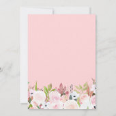 OH GIRL | Blütendusche Einladung (Rückseite)