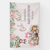 Oh Girl Jungle Safari Baby Duschbanner Banner (Vertikal)