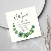 Oh Girl Lucky Charm Baby Shower Einladung