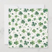 Oh Girl Lucky Charm Baby Shower Einladung (Rückseite)