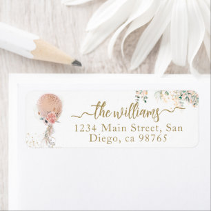 Oh Girl Pink Balloon Floral Eucalyptus Baby Dusche