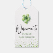 Oh Girl St. Patrick's Day Baby Shower Green  Geschenkanhänger (Vorderseite)