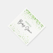 Oh Girl St. Patrick's Day Baby Shower Green  Serviette (Ecke)