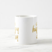 Oh glückliche TagesTasse - Gold Kaffeetasse (Mittel)