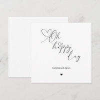 Oh glücklicher Tag Herz verzierte Hochzeit