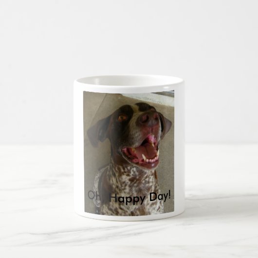 Oh, glücklicher Tag! Kaffeetasse (Mittel)