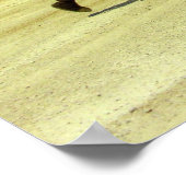 Oh, glücklicher Tag - Kamele in der Wüste Poster (Ecke)