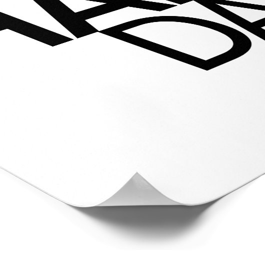 Oh, glücklicher Tag! Wall Art Poster (Ecke)