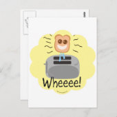 Oh, glücklicher Toast! Postkarte (Vorne/Hinten)