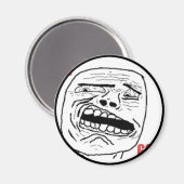 Oh Gott Comic Gesicht Magnet (Vorderseite/Rückseite)