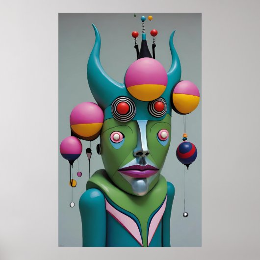 Oh Gott, du Teufel - Ken Gage Surreal Art Poster (Vorne)