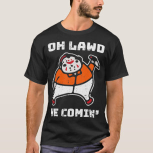 Oh Gott er kommt Faules Halloween-Kostüm Lustiges T-Shirt