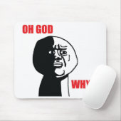 Oh Gott warum - Mousepad (Mit Mouse)