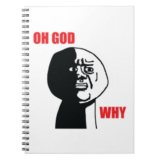 Oh Gott warum - Notizbuch Notizblock