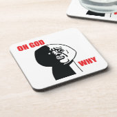 Oh Gott warum - Set von 6 Korken-Untersetzer Getränkeuntersetzer (Linke Seite)