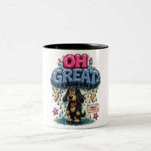 Oh großartig, personalisierter, lustiger, sarkasti zweifarbige tasse