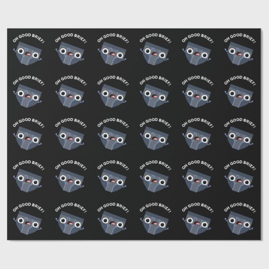 Oh, gute kurze lustige Unterwäsche Puppe Dark BG Geschenkpapier (Flach)