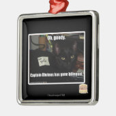 Oh, gute Sachen Silbernes Ornament (Links)