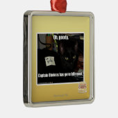 Oh, gute Sachen Silbernes Ornament (Rechts)