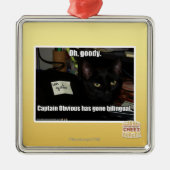 Oh, gute Sachen Silbernes Ornament (Vorne)