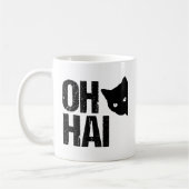 Oh Hai Funny Cat Kaffeetasse (Links)