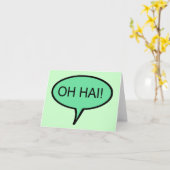 OH HAI Note Card Karte (Gelbe Blume)