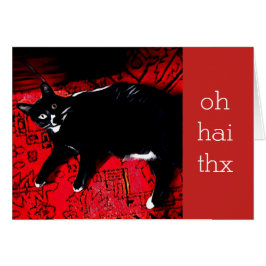 Oh Hai Thx individuell anpassbare Dankbarkeit Kart