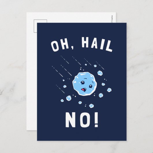 Oh Hail No Postkarte (Vorne/Hinten)
