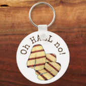 Oh HALL (Hölle) Nein! Halloumi Grillkäse-Feinschme Schlüsselanhänger (Vorderseite)
