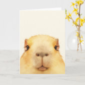 Oh Hallo Capybara Karte (Gelbe Blume)