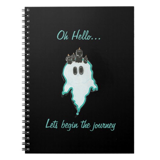 Oh, hallo... Der freundliche KerzenGeist Notizblock (Vorderseite)