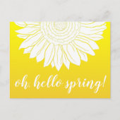 oh hallo Frühlingssonne Postkarte (Vorderseite)