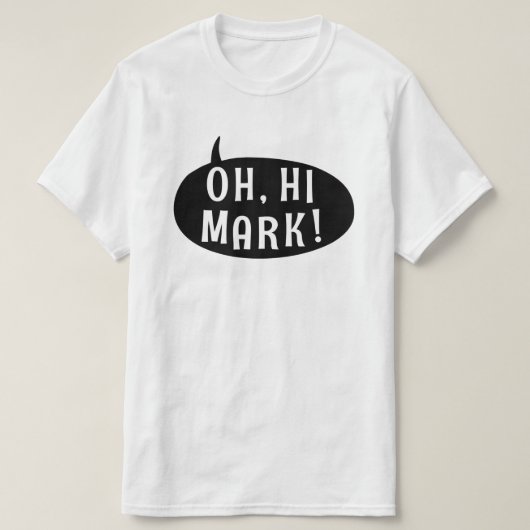 Oh hallo Kennzeichen-lustige humorvolle T-Shirt (Design vorne)