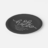 Oh Hallo neues Jahr Party Pappteller (Schrägansicht)