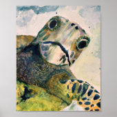 Oh, Hallo, überraschendes Sea Turtle Poster drucke (Vorne)