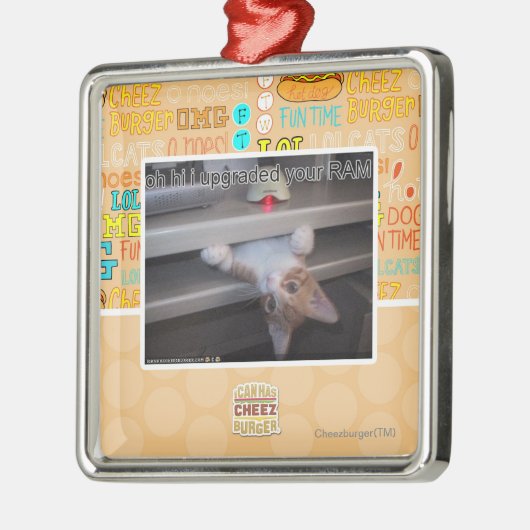 oh hallo verbesserte ich Ihr RAM Silbernes Ornament (Links)