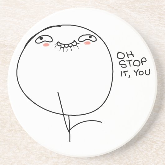 Oh Halt es, Sie - Getränk-Prämien-Untersetzer Getränkeuntersetzer (Vorne)