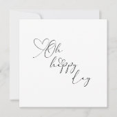 Oh Happy Day Heart Embellished Greeting Card Karte (Vorderseite)