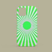 Oh Happy Day Monogram Green Sunburst Case-Mate iPhone Hülle