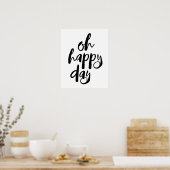 Oh Happy Day Poster (Küche)