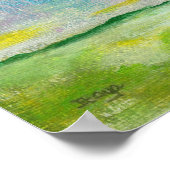 Oh Happy Day Print Poster aus dem Original Malerei (Ecke)