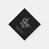 Oh Happy Day Script Abschluss Serviette (Ecke)